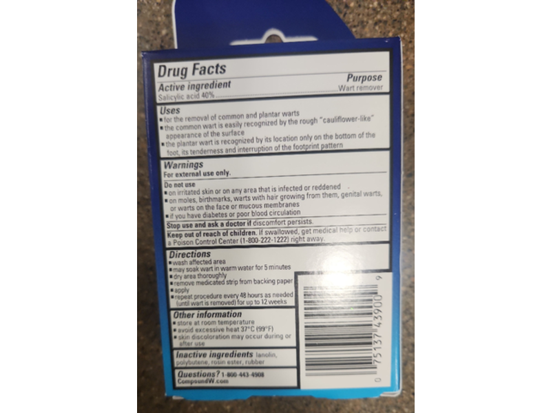 Compound W One Step Invisible Strips, 14 Count