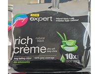 Godrej Expert Rich Cream Long Lasting Color, Natural Black 1.00, Aloe Vera, 20 g - thumbnail 2