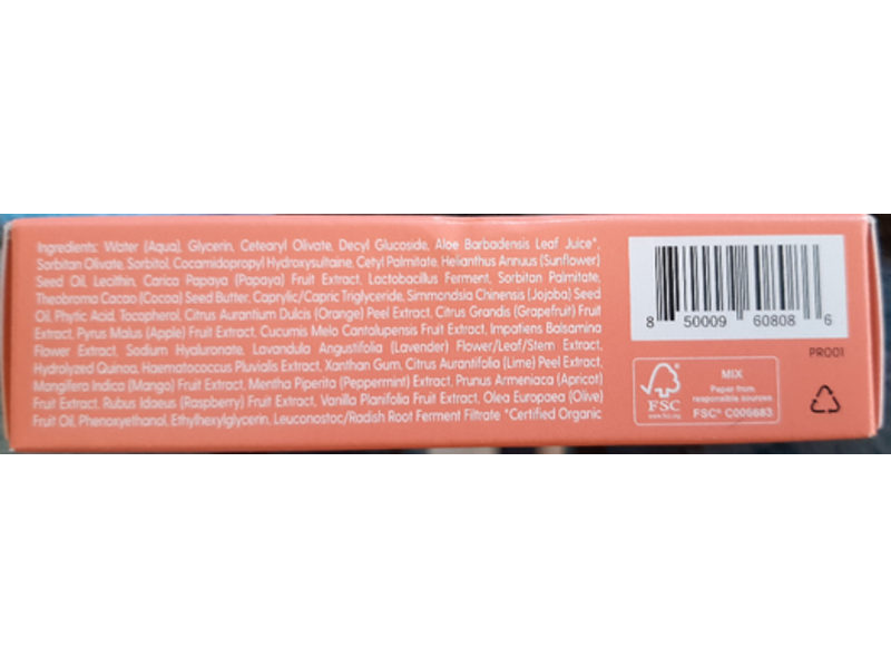 Kinship Gentle Enzyme Face Cleanser, Naked Papaya, 0.53 oz/15 g