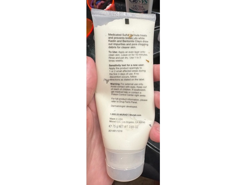 Murad Clarifying Mask, 2.65 oz/75 g