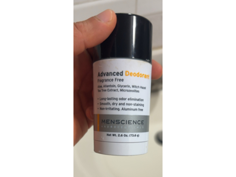 Menscience Androceuticals Advanced Deodorant, 2.6 oz/73.6 g