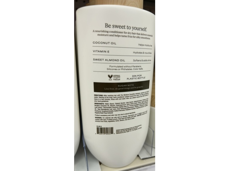 Raw Sugar The Moisture Smoothie Conditioner, Coconut + Agave, 16 fl oz/473 mL