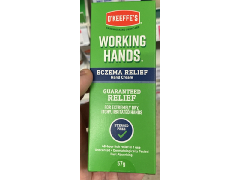 O'Keeffe's Working Eczema Relief Hand Cream Hands, 57 g