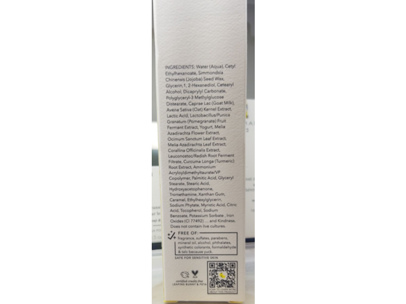 Beekman 1802 Milk Scrub Exfoliating Cleanser, Oat + Goat Milk, 3 fl oz/89 mL