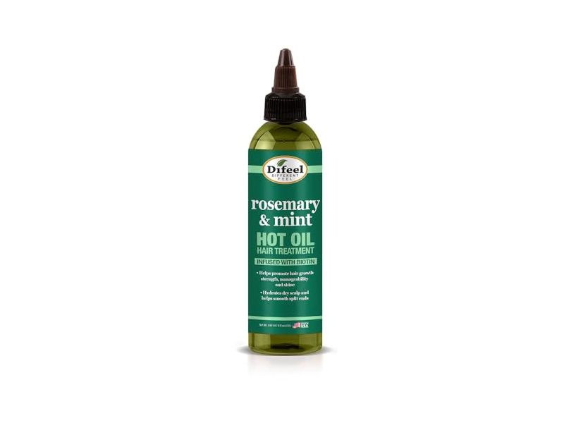 Difeel Hot Oil Hair Treatment, Rosemary & Mint, 8 fl oz/240 mL
