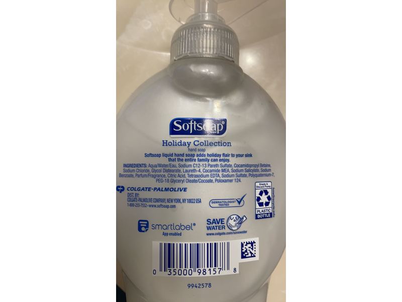 Softsoap Holiday Collection Hand Soap, Fetching Frost, 7.5 fl oz/221 mL