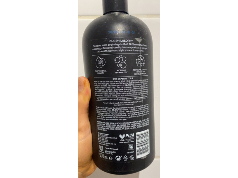 Tresemme Body & Volume Shampoo, 900 mL