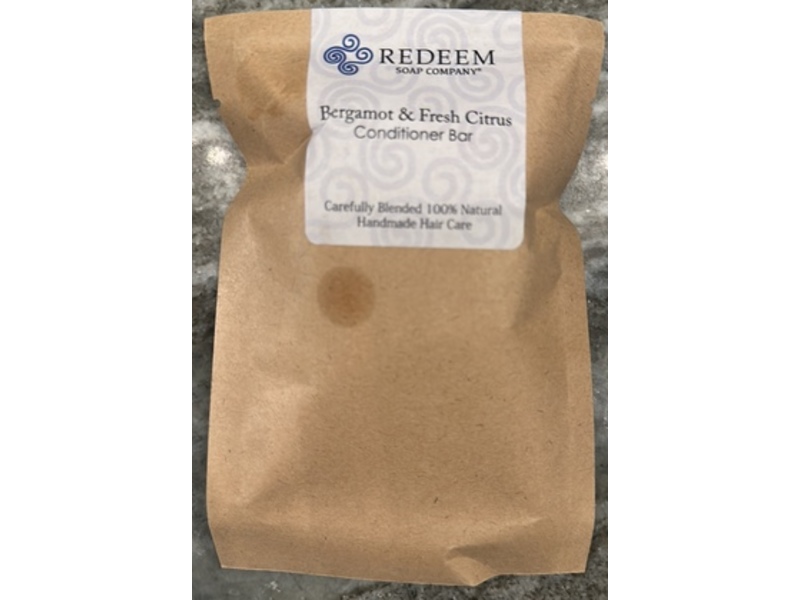 Redeem Soap Company Conditioner Bar, Bergamot & Fresh Citrus, 1 oz/28 g