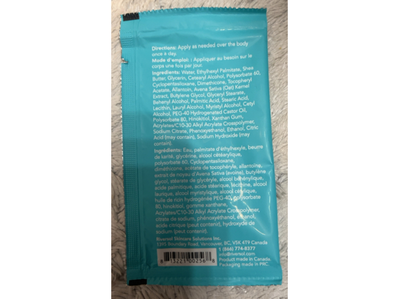 Riversol Hydrating Body Lotion, 0.14 fl oz/4 mL