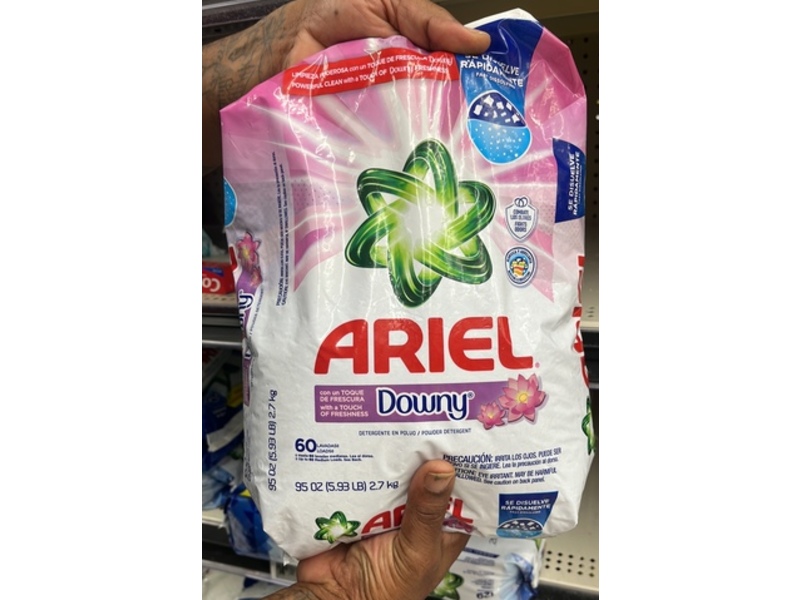 Ariel Downy Powder Detergent, 60 Loads, 95 oz/2.7 kg