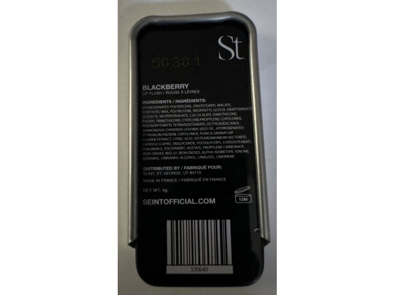 Seint Lip Flush, Blackberry, 4 g