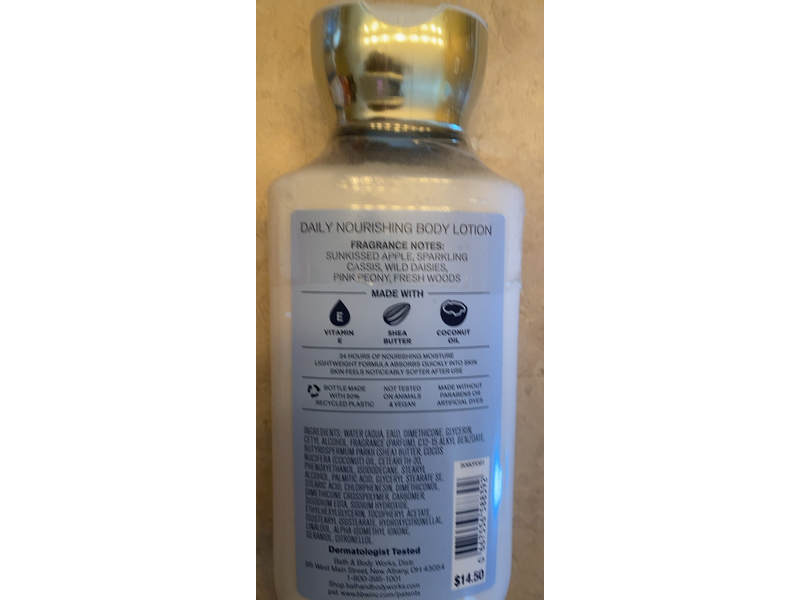 Bath & Body Works Daily Nourishing Body Lotion, Beautiful Day, 8 fl oz/236 mL