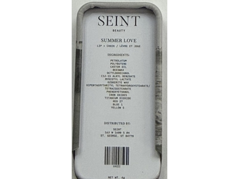 Seint Beauty Lip & Cheek, Summer Love, 4g