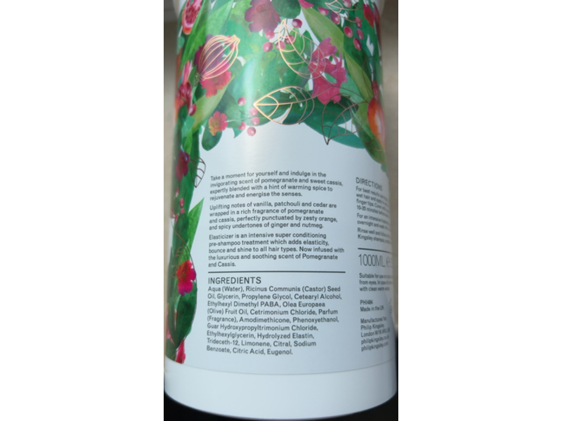 Philip Kingsley Elasticizer, Pomegranate & Cassis, 1000 mL
