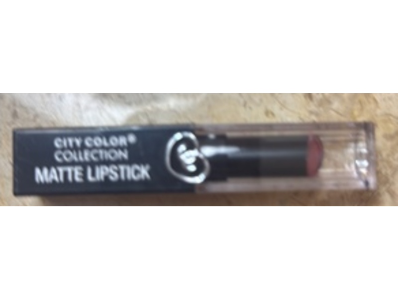 City Color Collection Matte Lipstick, Raspberry Sherbet,