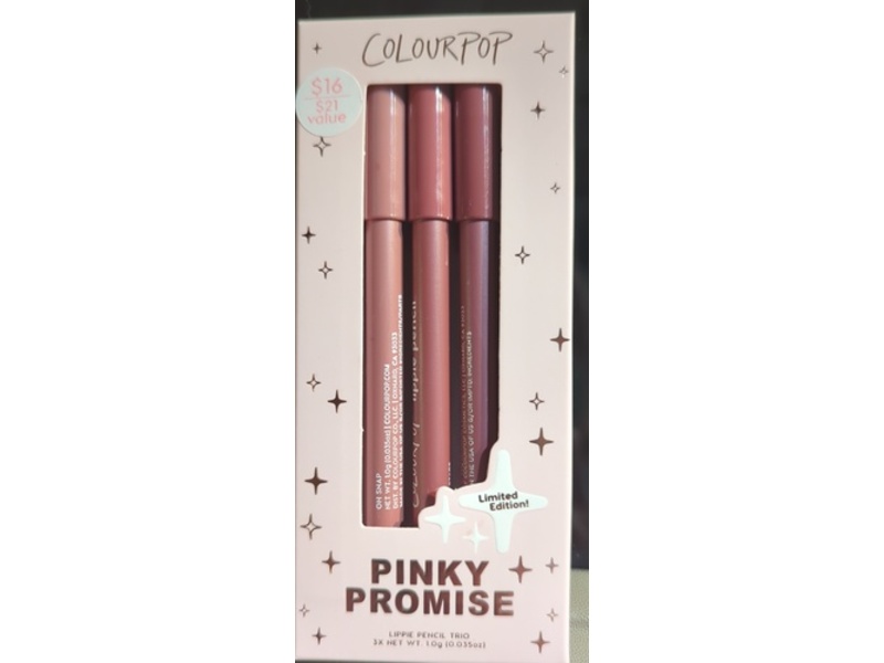ColourPop Lippie Lip Pencil Kit, Pinky Promise, 0.035 oz/1.0 g
