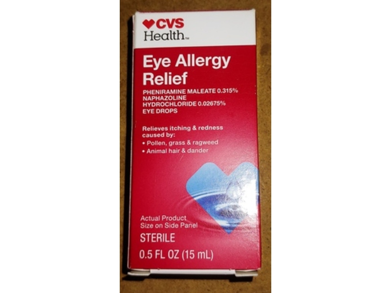 CVS Health Eye Allergy Relief Eye Drops, 0.5 fl oz/15 mL