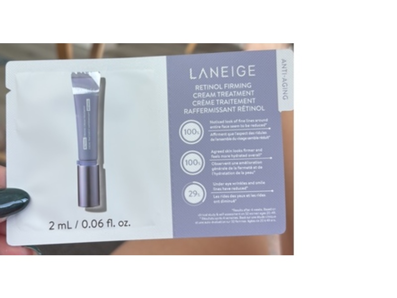 Laneige Retinol Firming Cream Treatment, 0.06 fl oz/2 mL
