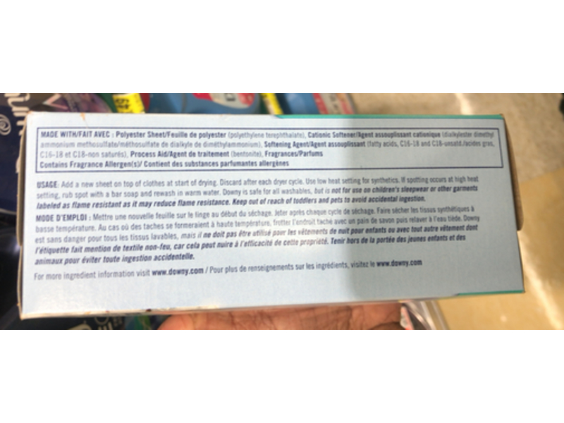 Downy Cool Cotton Fabric Softener Dryer Sheets, A Crisp Fresh, 105 Counts