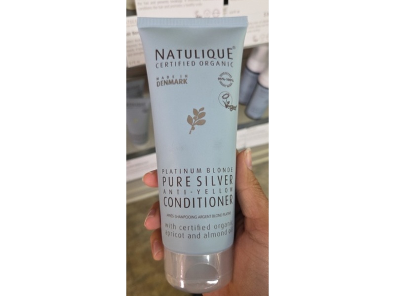 Natulique Anti Yellow Conditioner, Platinum Blonde Pure Silver, 6.8 fl oz/200 mL