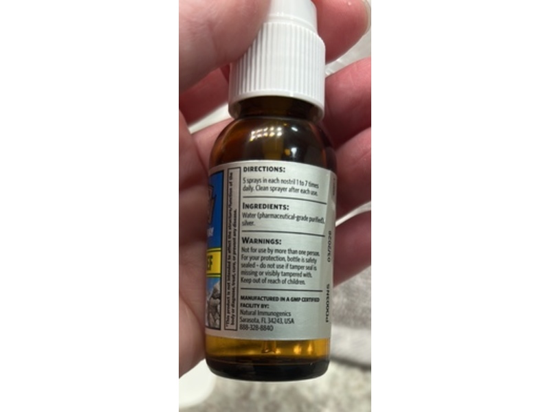 Sovereign Silver Natural Nasal Spray, Sinus Relief, 1 fl oz/29 mL
