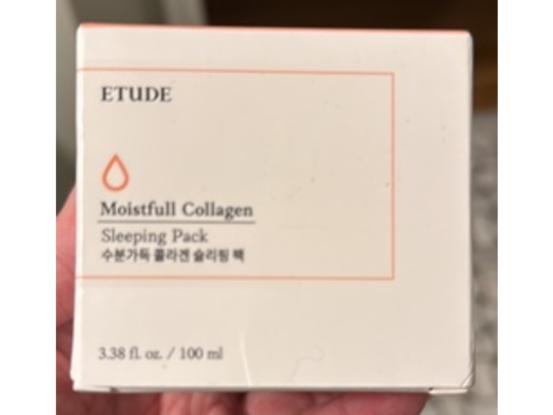 Etude Moistfull Collagen Sleeping Pack, 3.38 fl oz/100 mL