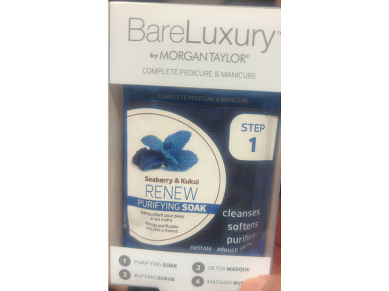 Morgan Taylor BareLuxury Step-1 Complete Pedicure & Manicure Packs , Seaberry & Kukul