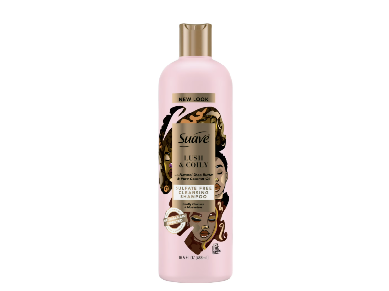 Suave Cleansing Shampoo, Natural Shea Butter & Pure Coconut Oil, 16.5 fl oz/488 mL