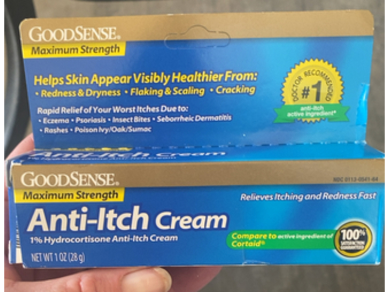 GoodSense Maximum Strength Anti-itch Cream, Hydrocortisone, 1 oz/28 g