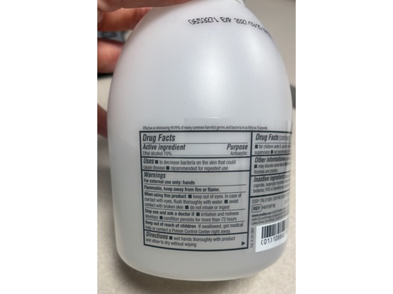 Medline Spectrum Advanced Foaming Hand Sanitizer, 18 fl oz/532 mL