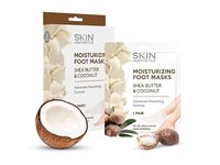Skin Aesthetics Moisturizing Foot Masks, Shea Butter & Coconut, 2.54 oz/72 g, 3 Pairs - Image 2
