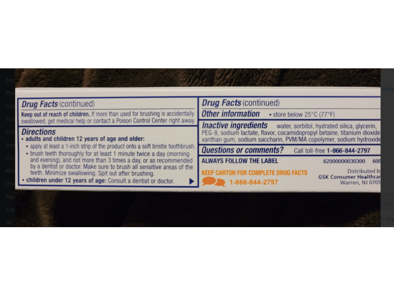 Sensodyne Pronamel Intensive Enamel Repair Toothpaste, Clean Mint, 0.8 oz / 28 g, Pack Of 3