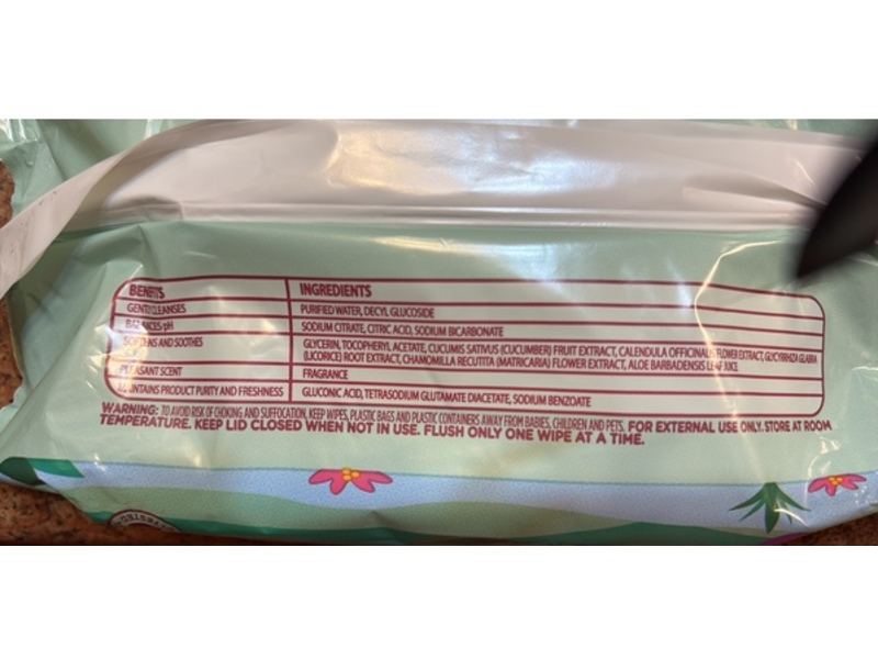 Parent's Choice Flushable Wipes, Melon Berry Scented, 48 Count