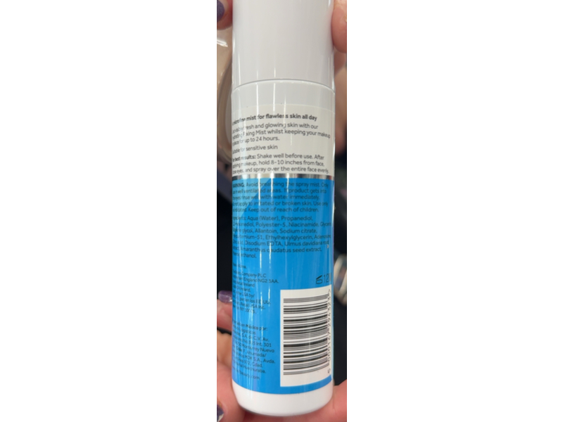 No7 Hydraluminous Hydrating Fixing Mist, 3.3 fl oz/100 mL