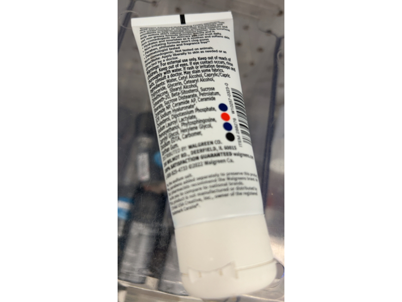 Walgreens Advanced Moisturizing Cream, Ceramides + Haluronic Acid, 1.89 fl oz/56 mL