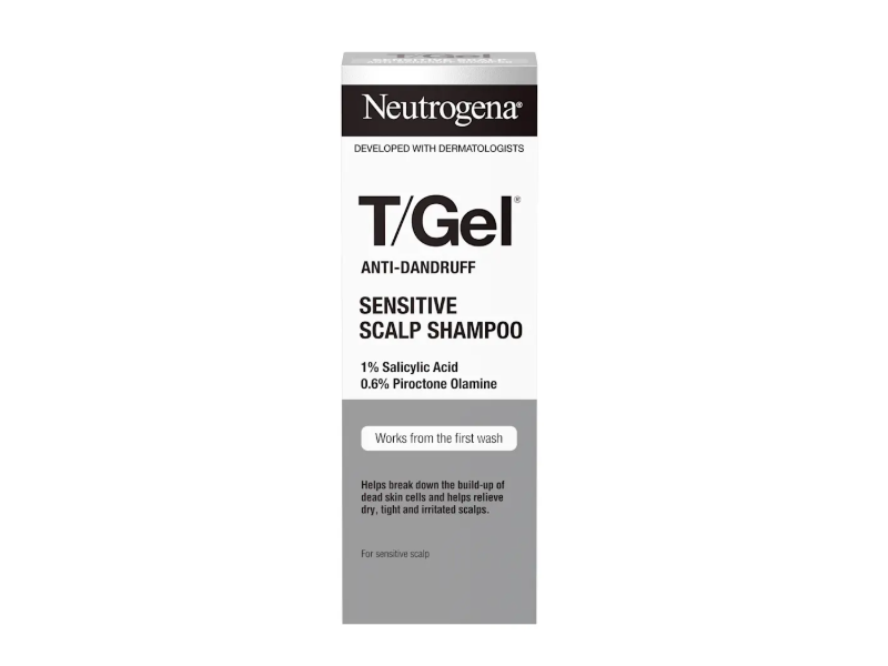 Neutrogena T/Ger Sensitive Scalp Anti Dandruff Shampoo, Fragrance Free, 150 mL