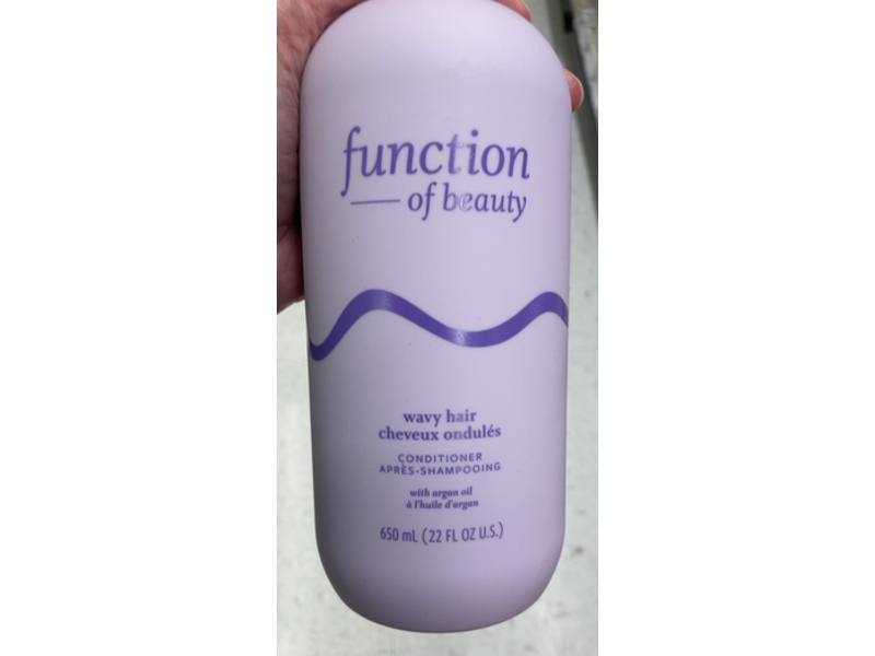 Function Of Beauty Wavy Hair Conditioner, Argan Oil, 22 fl oz/650 mL