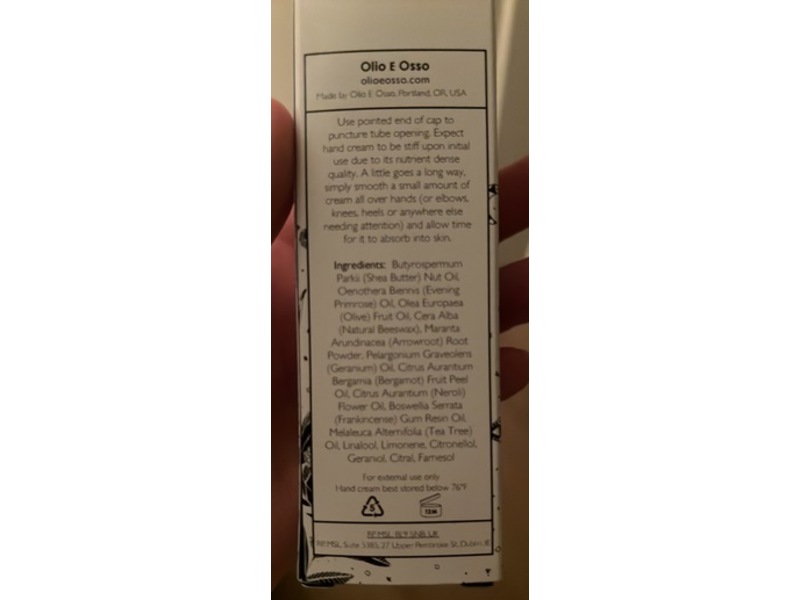 Olio E Osso Hand Cream, 2 oz/57 g