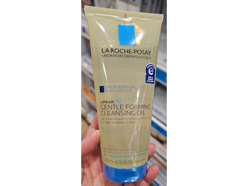 La Roche-Posay Lipikar AP+ Gentle Foaming Cleansing Oil, 6.76 fl oz/200 mL