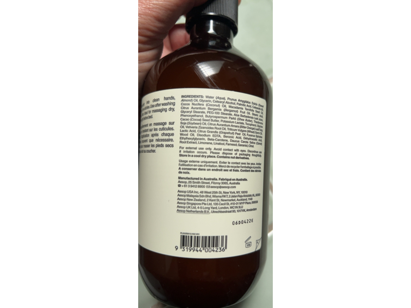 Aesop Reverence Aromatique Hand Balm, 17.2 oz