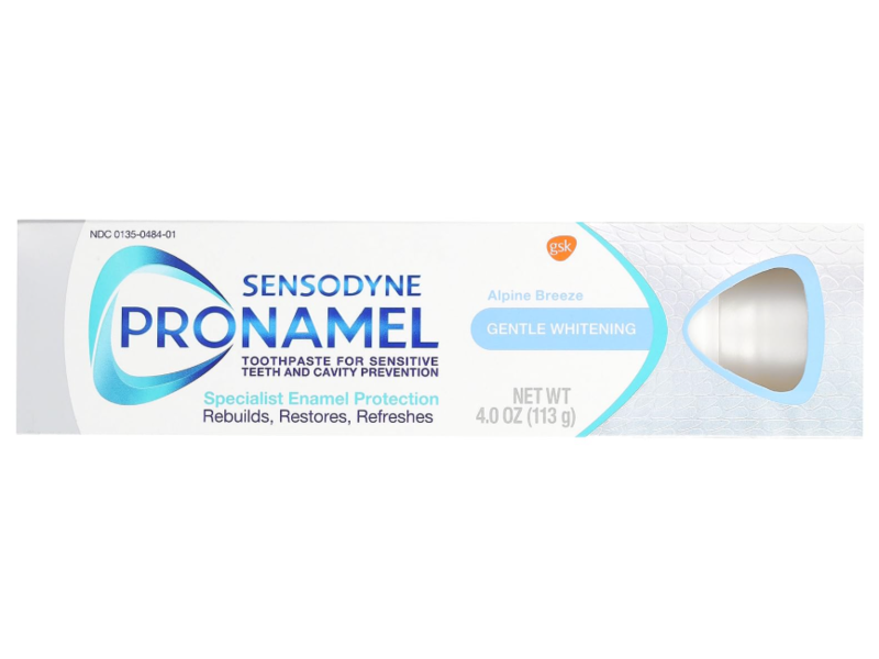 Sensodyne Pronamel Toothpaste, Gentle Whitening, 6.5 oz/184 g.