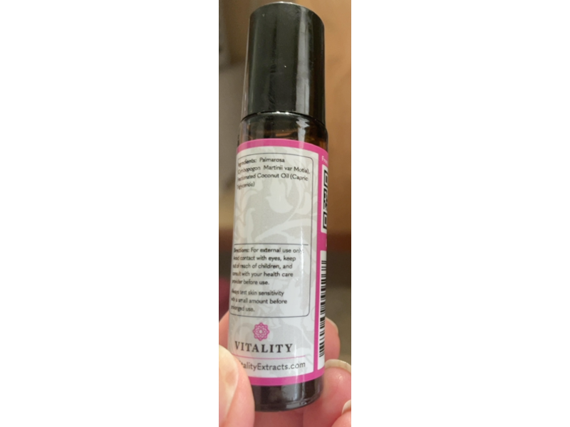 Vitality Extracts Palmarosa Pure Essential Oil Blend, 10 mL
