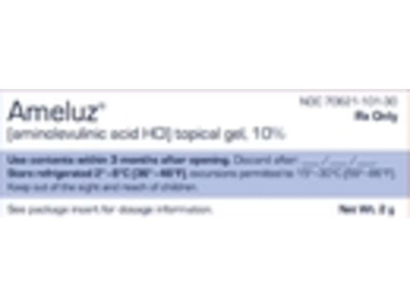 Ameluz (aminolevulinic acid HCl) topical gel, 10%, 2 g, 10 Count, Biofrontera (Rx)