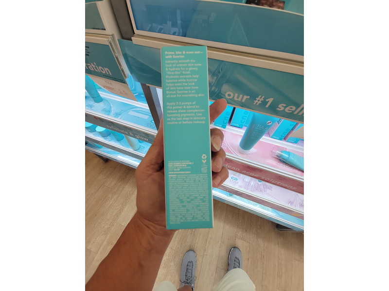 TULA Skin Care Filter Primer Blurring & Moisturizing Primer, Sunrise, 1 fl oz/30 mL