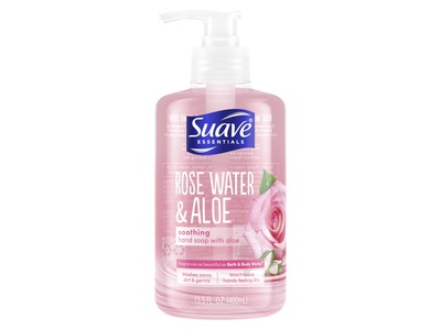Suave Soothing Hand Soap, Rose Water & Aloe, 13.5 fl oz/400