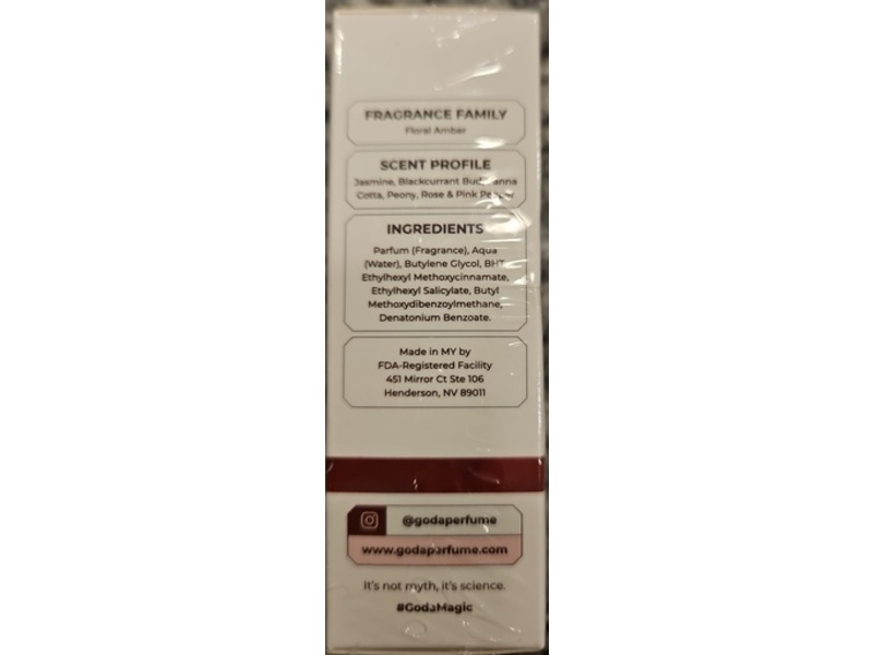 GODA The Sense Of Seduction Perfume, Floral Amber, 0.5 fl oz/15 mL