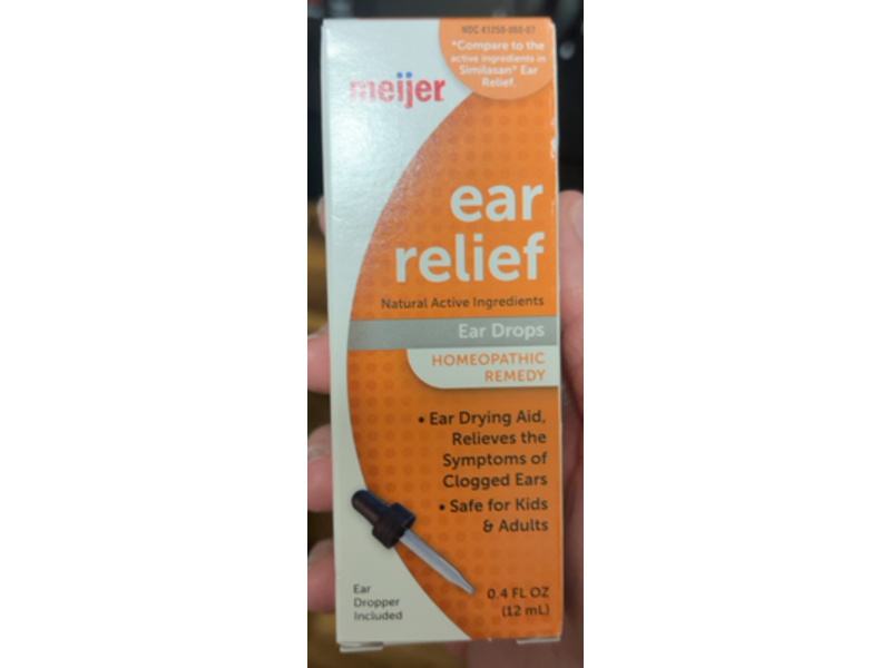 Meijer Homeopathic Remedy Ear Relief Ear Drops, 0.4 fl oz/12 mL