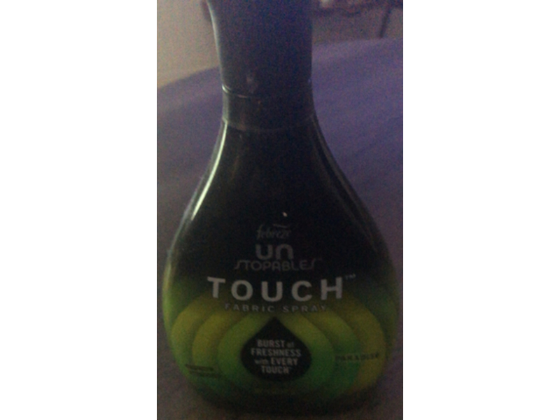 Febreze Unstopables Touch Fabric Spray, Paradise, 27 oz