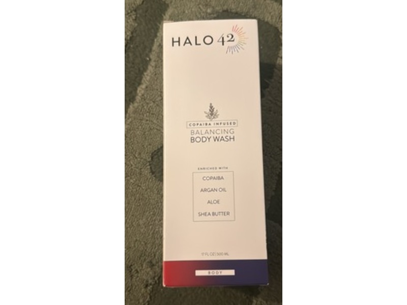 Halo 42 Balancing Body Wash, Copaiba + Aloe + Argan Oil + Shea Butter, 17 fl oz/500 mL