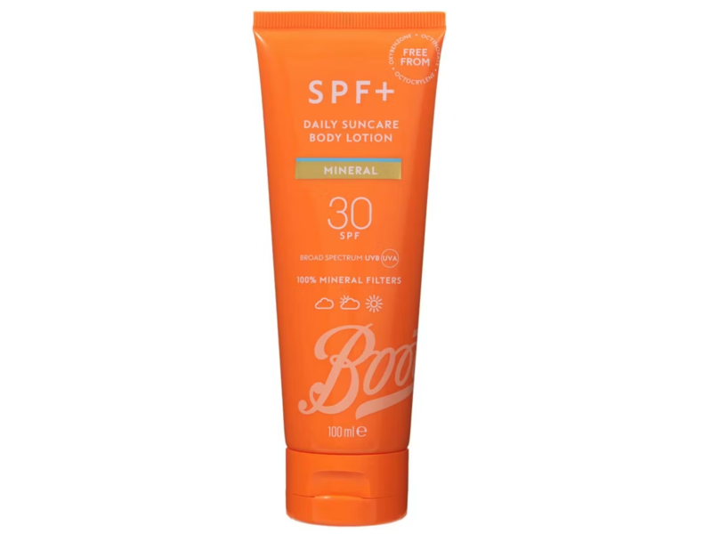 Boots Mineral Daily Suncare Body Lotion, SPF 30, 100 mL